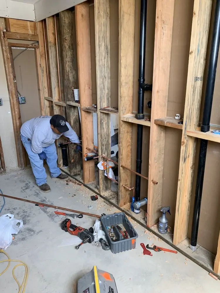 Commercial rough-in plumbing for Gas Line Repair in Newtonville